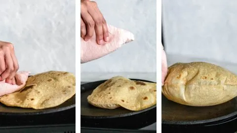 soft fluffy roti